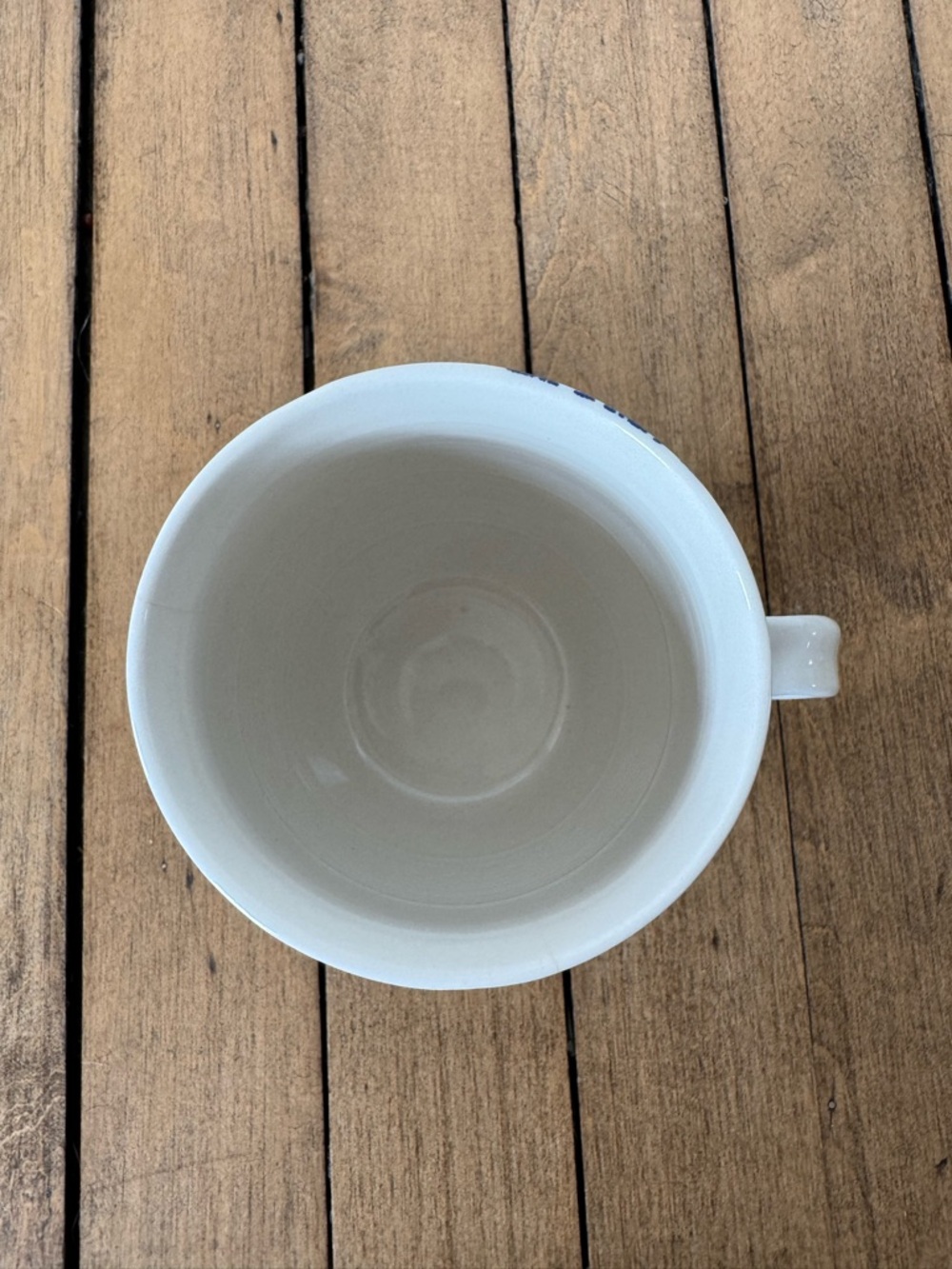 Anthropologie Homegrown Blue Floral Bird Print K Initial Monogram Letter Mug - Picture 4 of 5